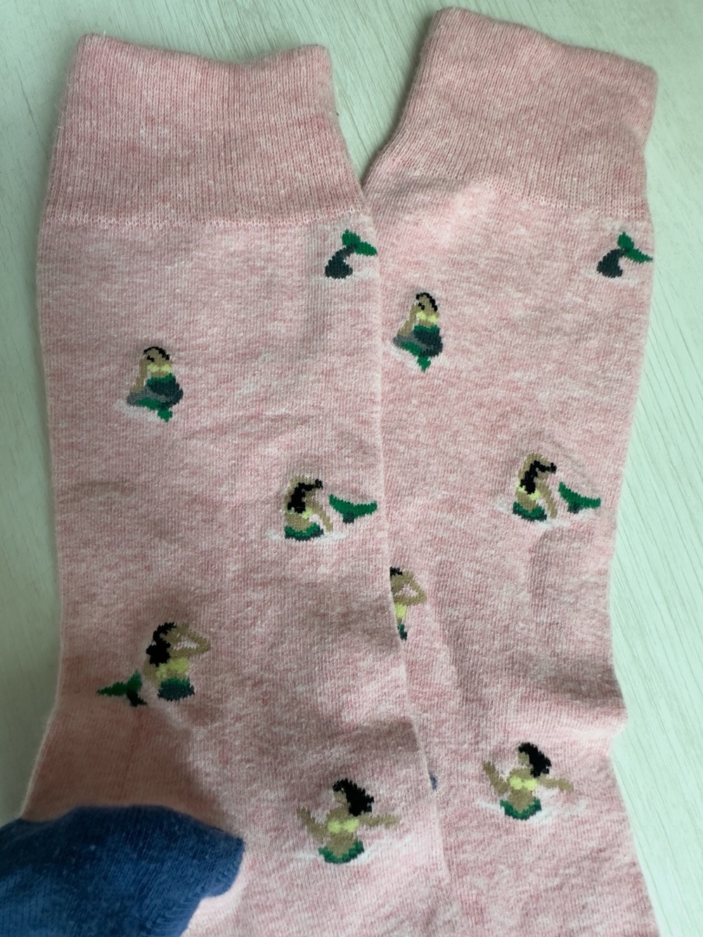 J.Crew Pink Mermaid Crew Socks - Picture 4 of 5
